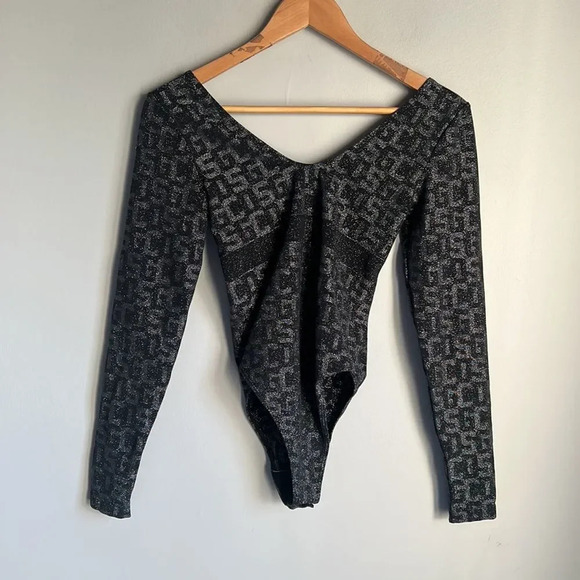 Wolford x GCDS Monogram Bodysuit in Black - Picture 7 of 11